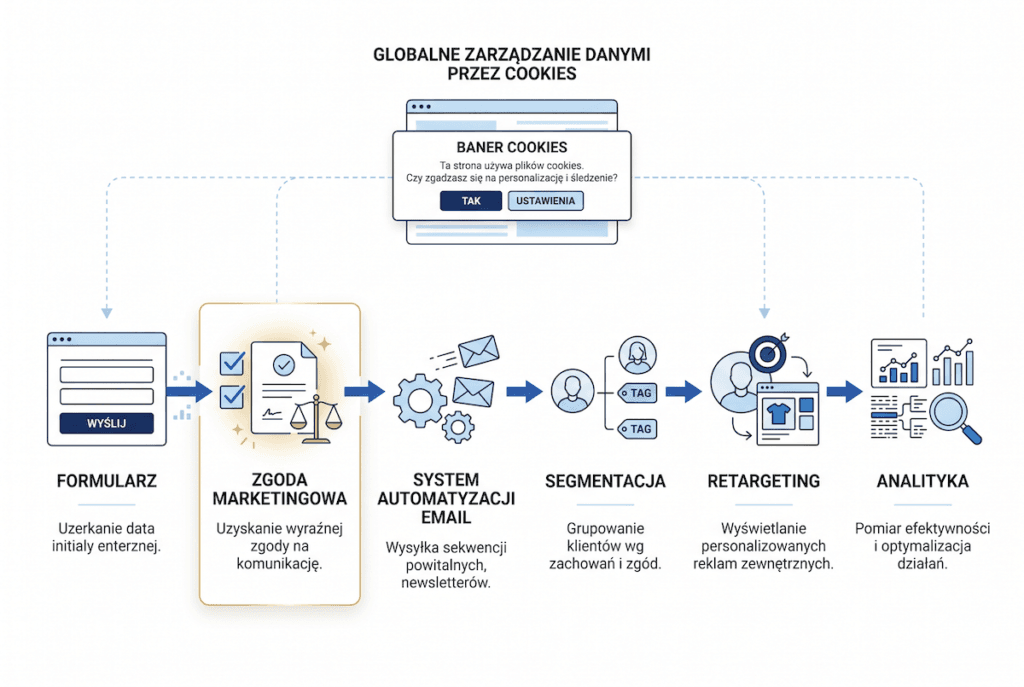 Marketing automation e-commerce a zgody marketingowe i cookies