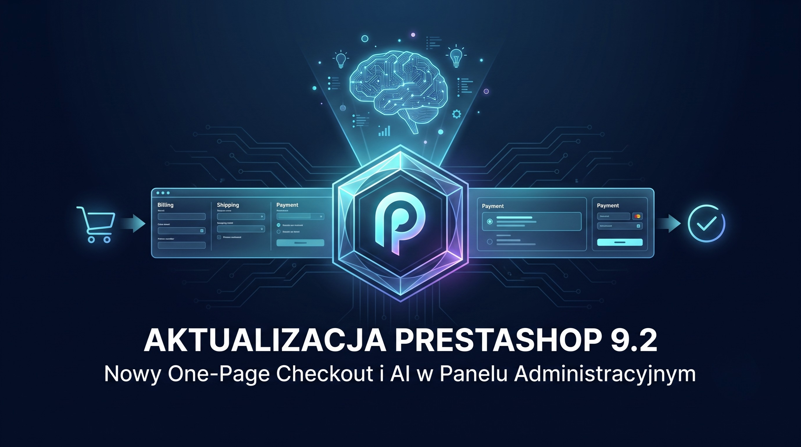 Aktualizacja PrestaShop 9.2 - checkout na jednej stronie i asystent AI w panelu administracyjnym